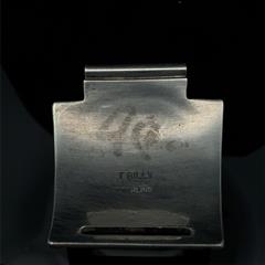 NAVAJO T.BILLY STERLING SILVER WATCH BAND END TIPS 18.8G